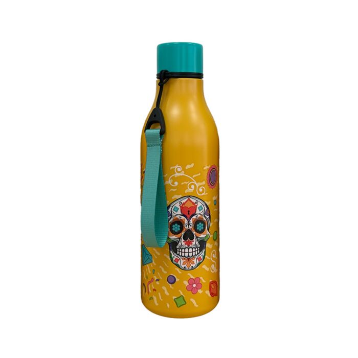 Thermo Kulacs 500ml, Fém - Day of the Dead - Mexikói Koponyák