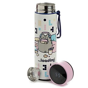 Thermo Kulacs, Digitális Hőmérővel 450ml - Gamer Pusheen Macska