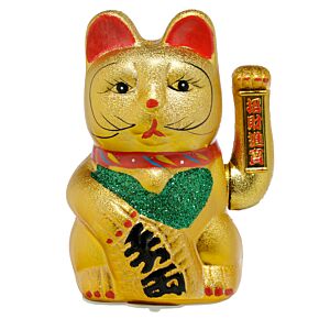 Maneki Neko Szerencsehozó Macska, Integető - 21cm