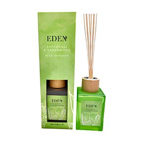 Pálcikás Diffúzor 100ml - Patchouli & Cédrusfa - Eden