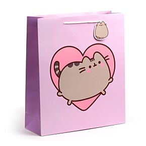 Ajándéktasak 35x40x12cm - Pusheen Macska Szívvel