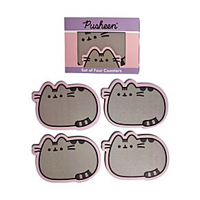 Poháralátét Szett, 4 db-os - Pusheen Macska