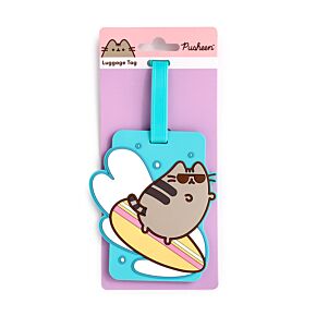 Bőröndcimke, PVC - Szörfös Pusheen Macska