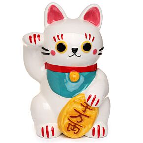 Persely - Maneki Neko Szerencsehozó Macska - Fehér